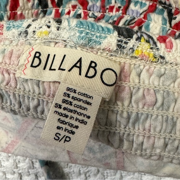 Billabong Cropped Halter Top Patterned Colorful Summer Festival - Picture 5 of 5